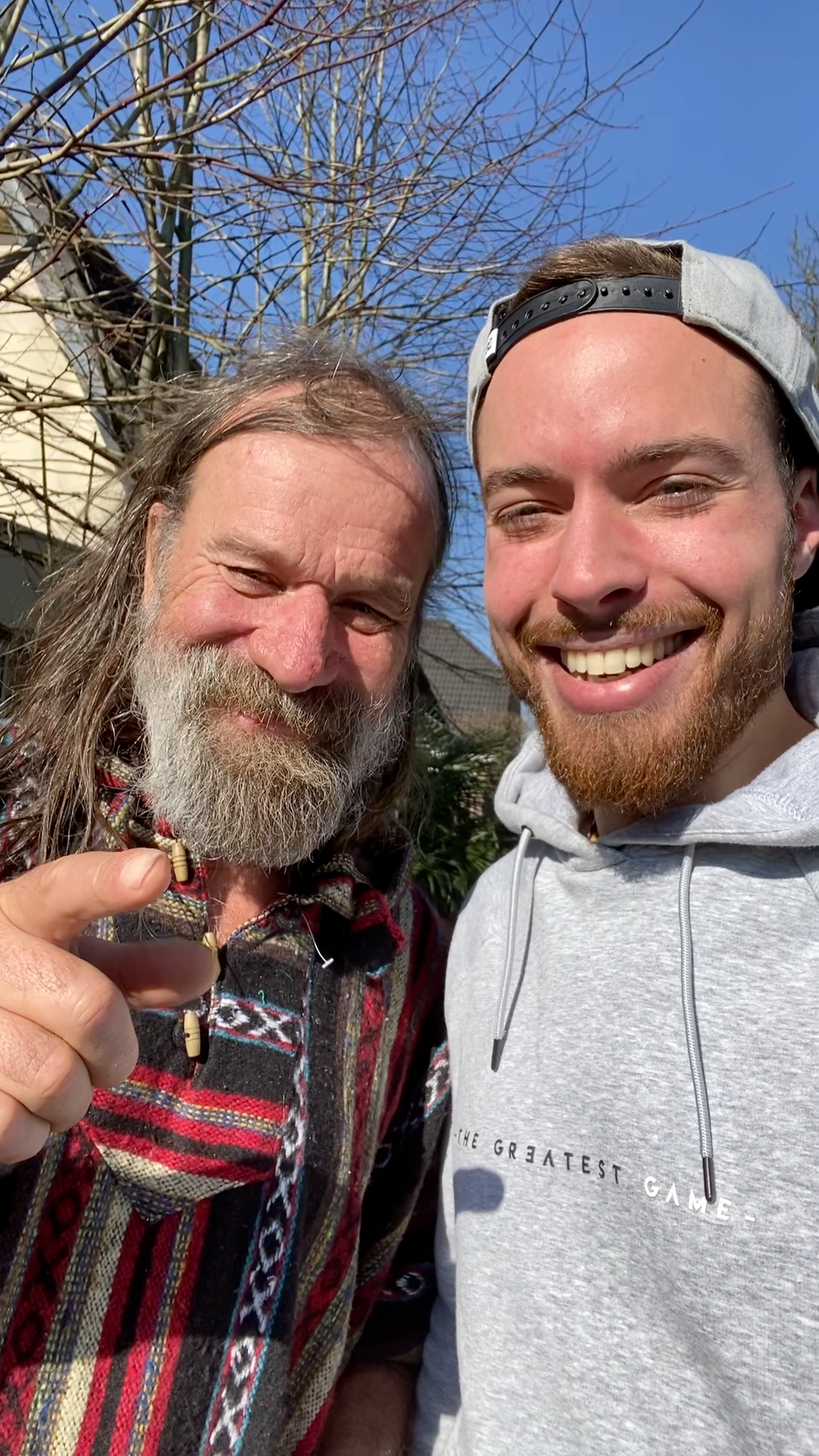 Filip Krzyzanowski with Wim Hof